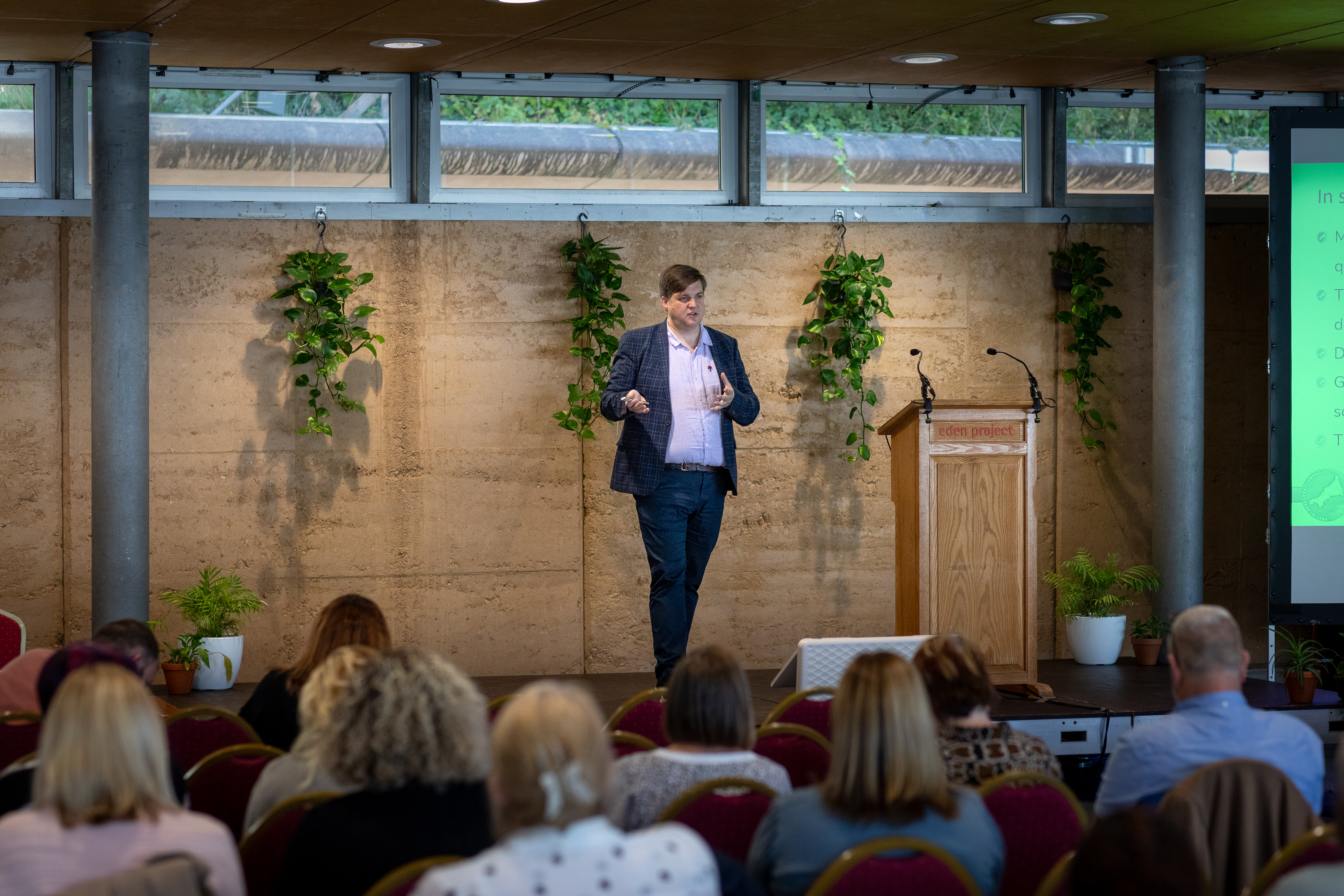 Nathan Shearman speaking at the Cornwall Partners In Care Conference in September