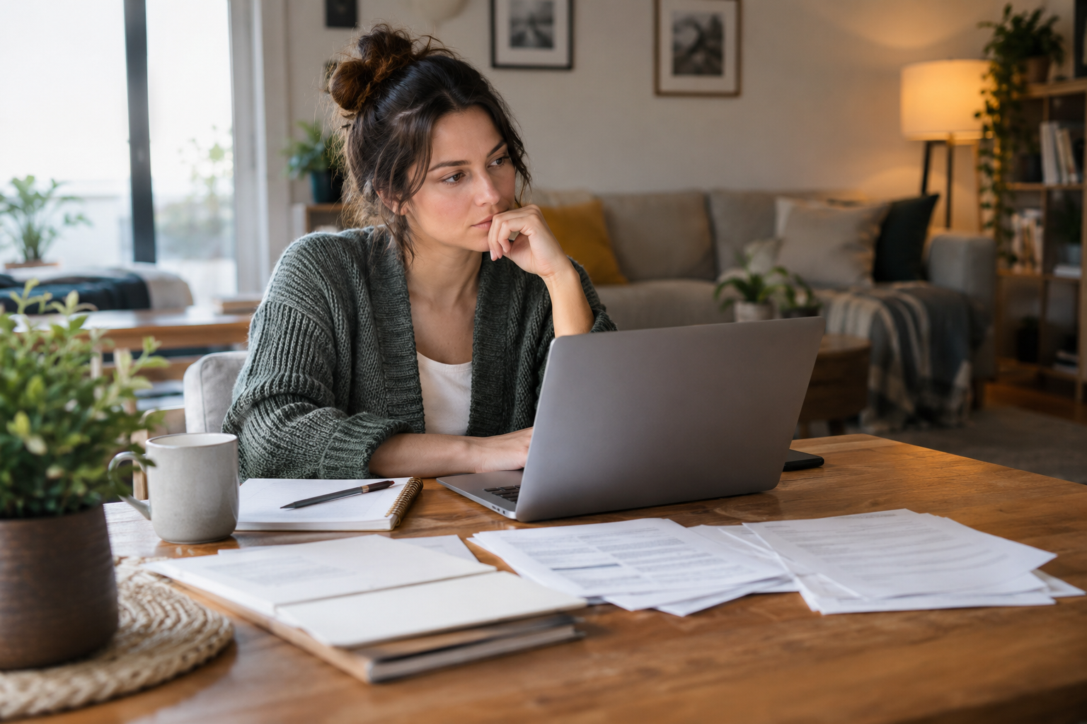 The modern job search Job seeker reviewing applications on a laptop