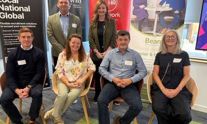Wales HR Network panellists and organisers at the Cardiff event on AI, wellbeing and workplace rights
