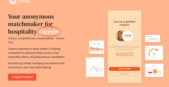 Candid Hospitality: Revolutionising Recruitment with Anonymous Matchmaking