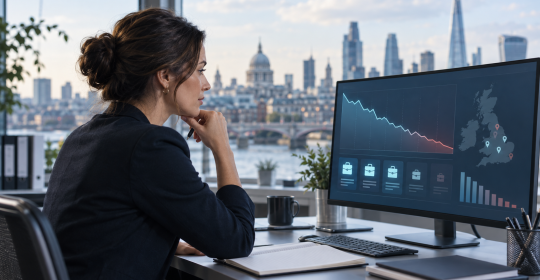 UK recruiter reviewing falling vacancy and employment data