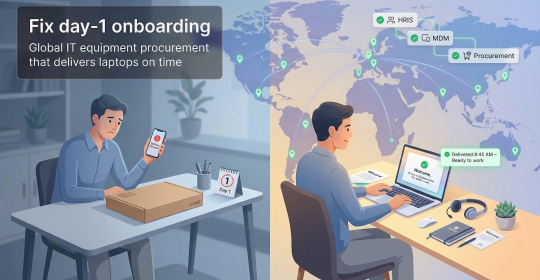 5 IT Equipment Procurement Services That Fix Day-1 Onboarding